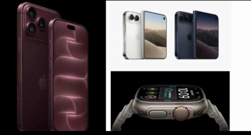 Apple Foldable iphone ඇතුළු නවතම උපාංගරැසක් එළිදකි